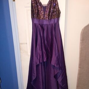 Ever Pretty Purple High Low Dress